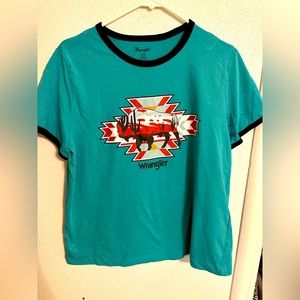 Wrangler T-Shirt teal XL worn once
